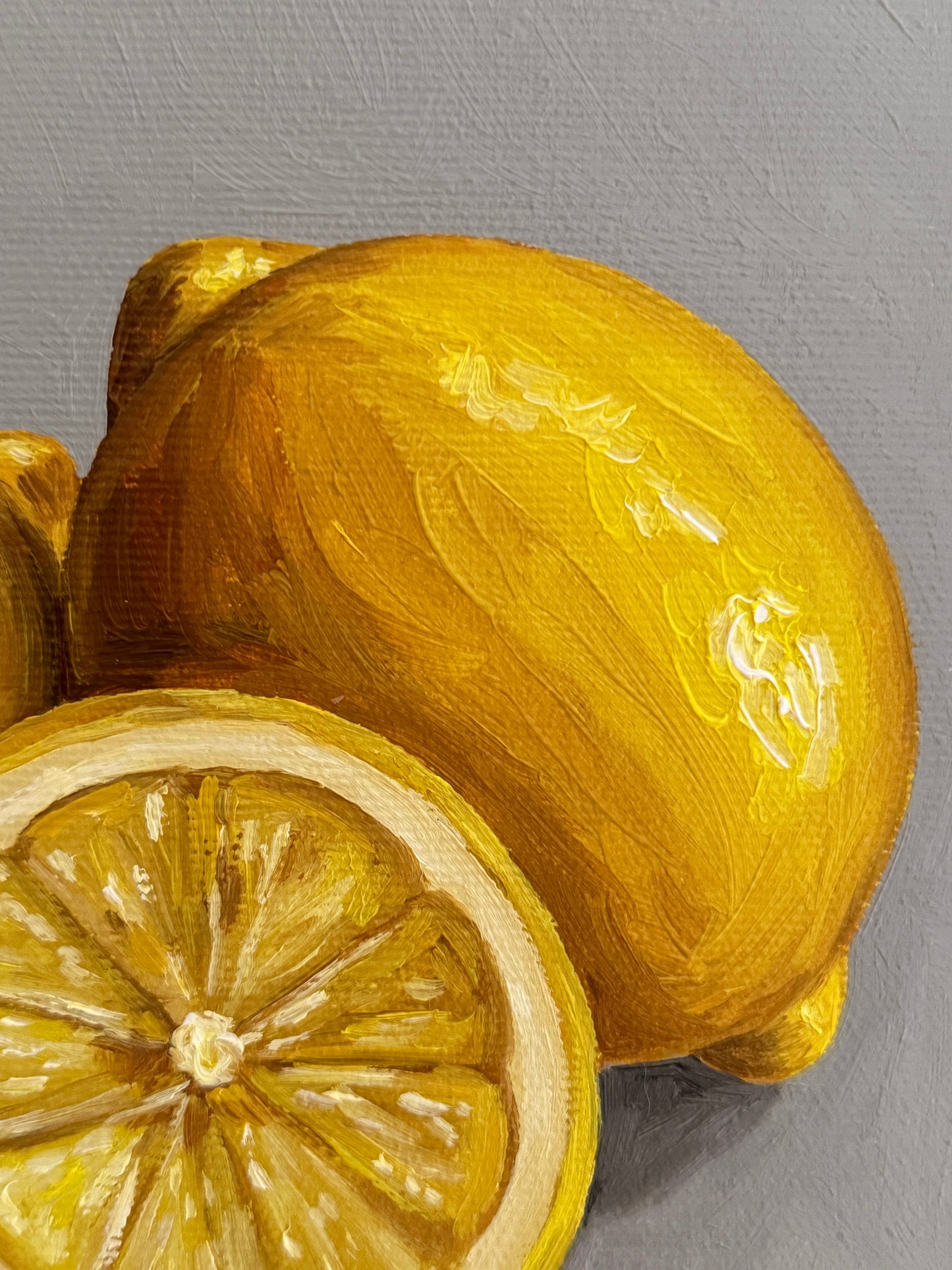 Lemons on Grey - Reserved