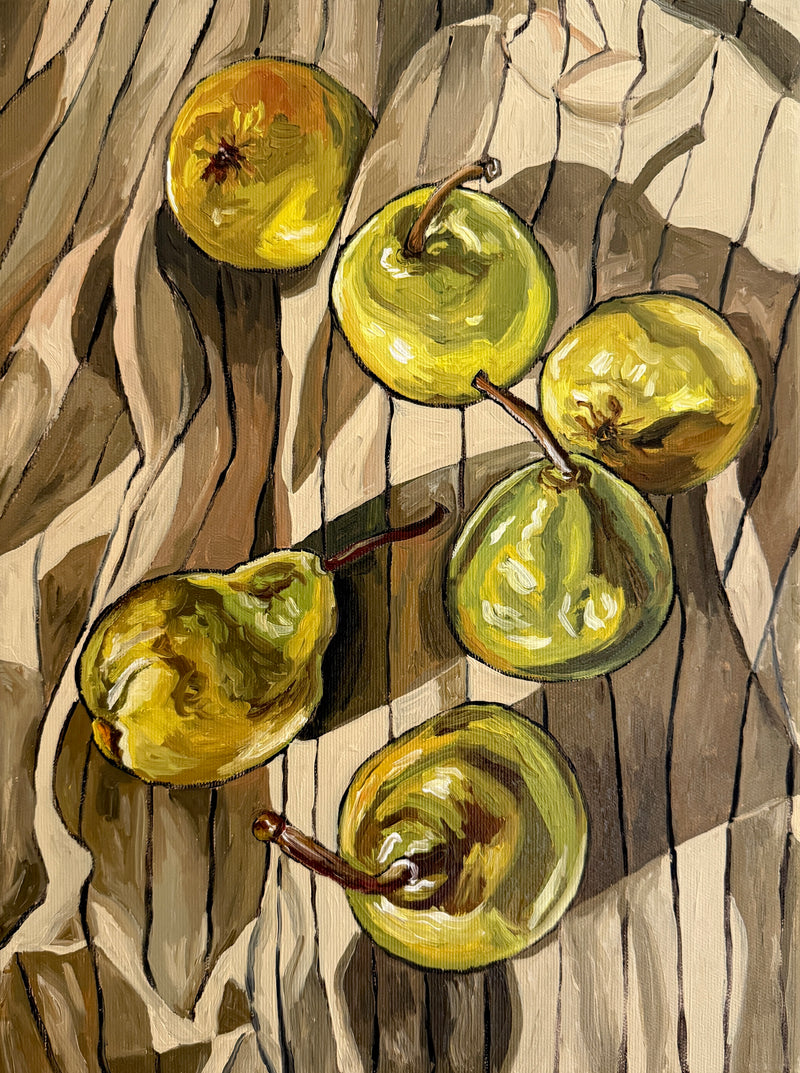 Pears on Linen