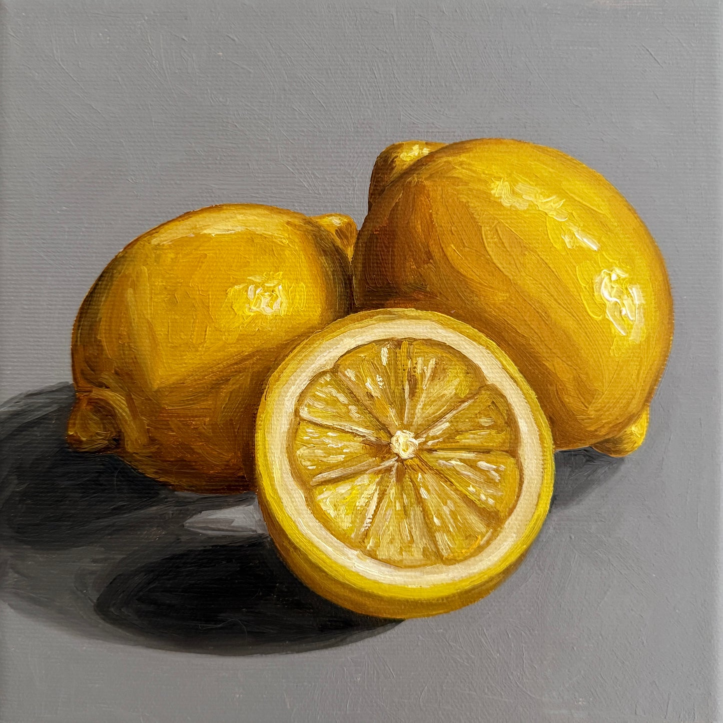 Lemons on Grey - Reserved