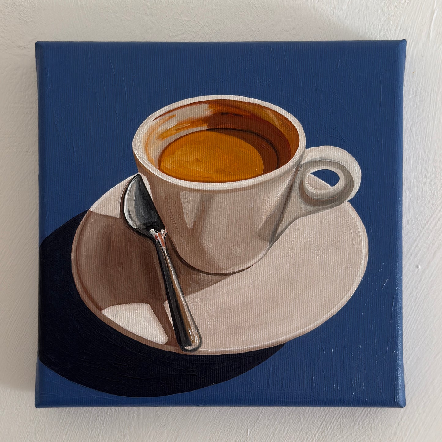 Espresso on Azure Blue