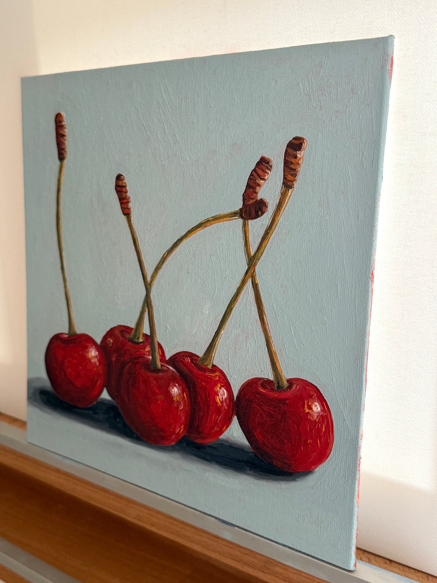 Cherries on Blue