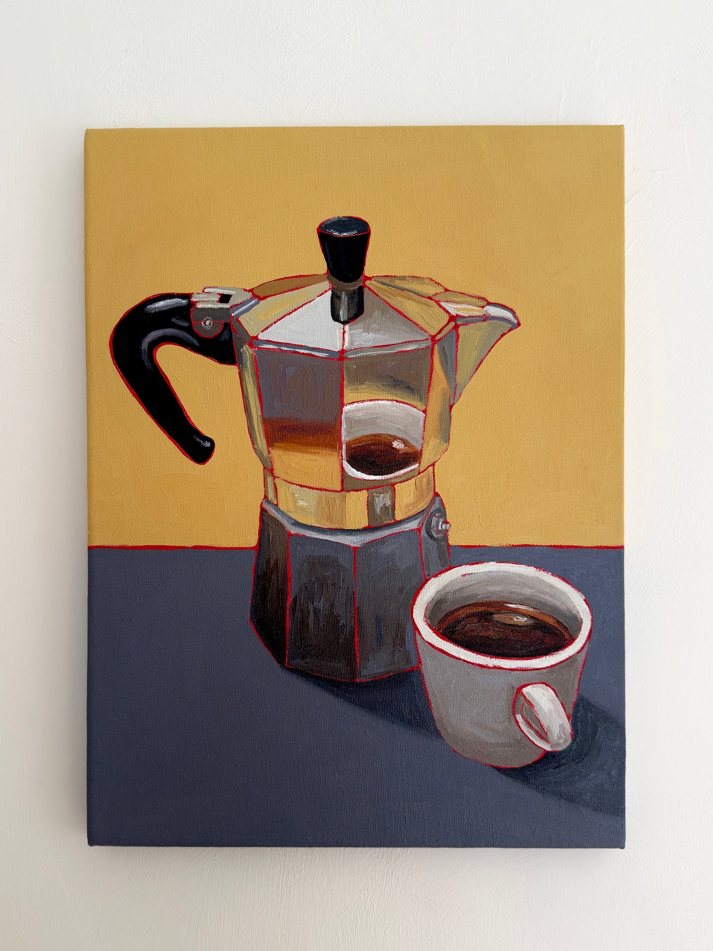 Moka & Cup I Yellow-Grey