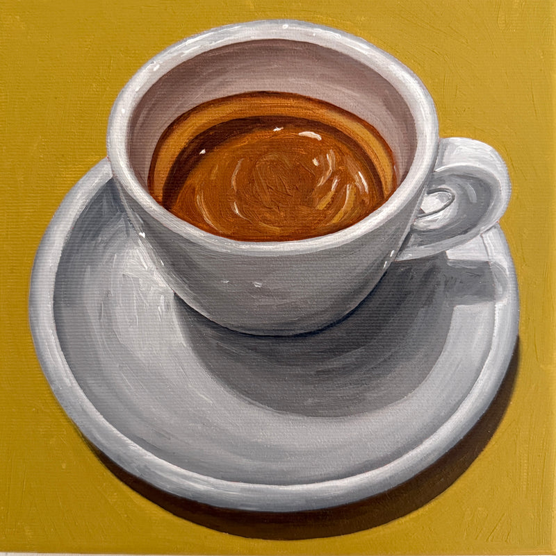 Espresso on Pyrite Yellow