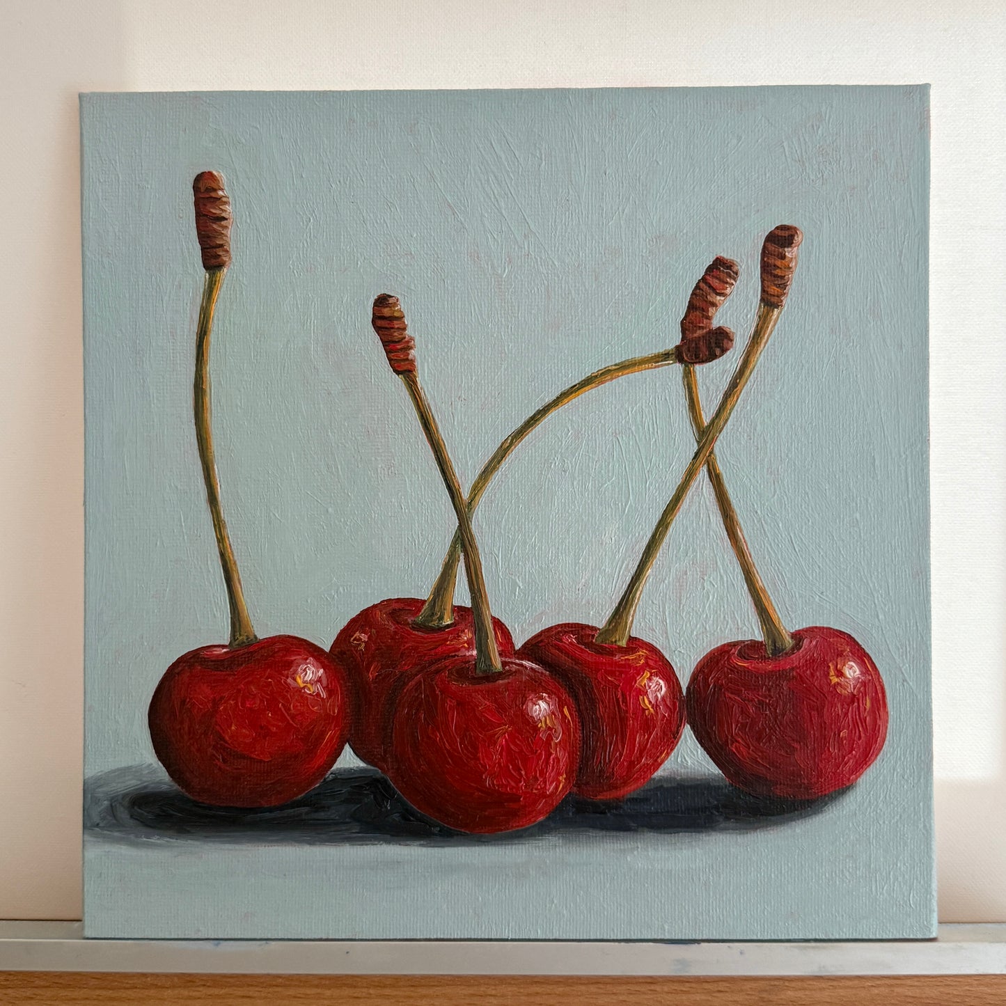 Cherries on Blue