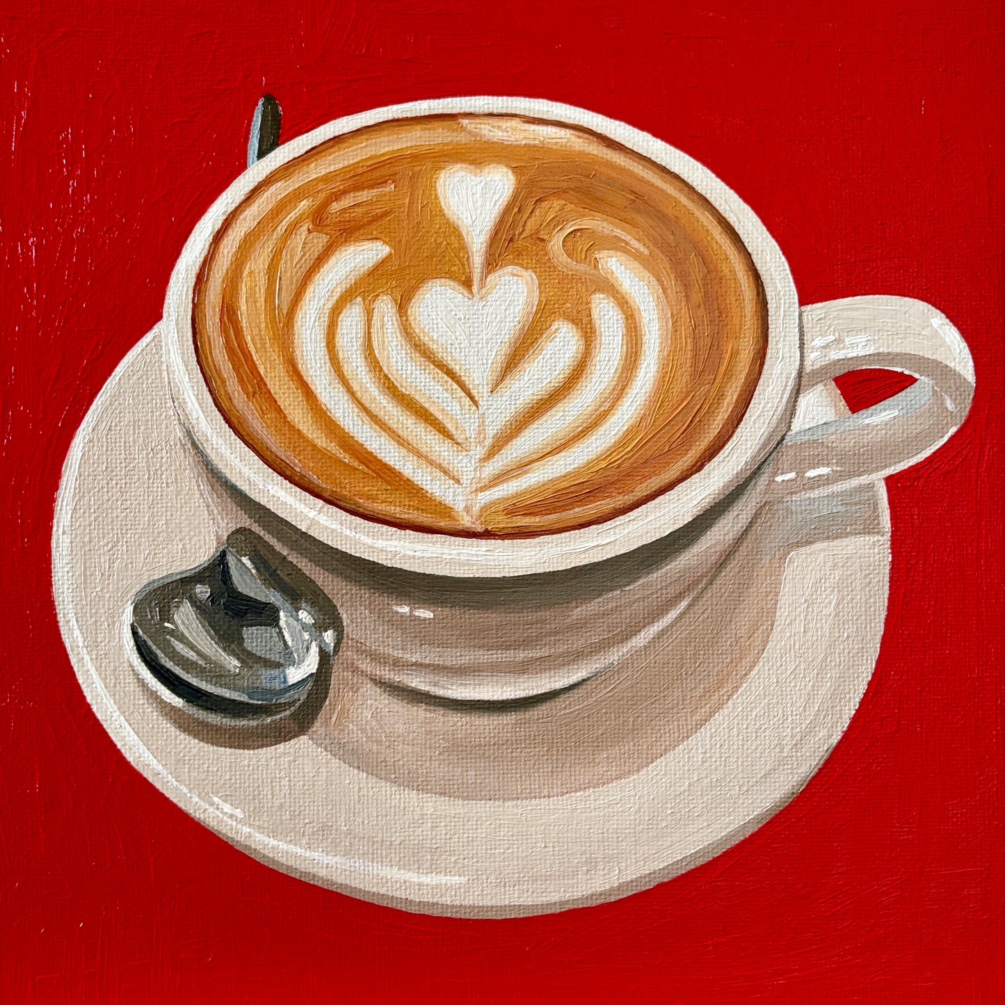 Cappuccino on Red