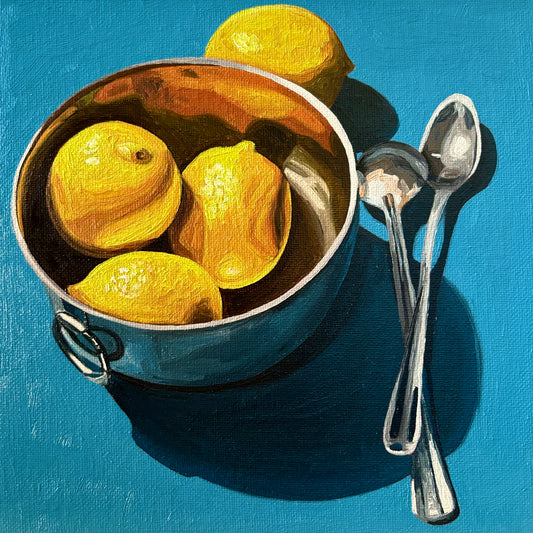 Lemons on Turquoise