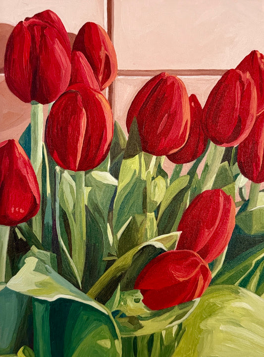 Red tulips - Reserved for auction