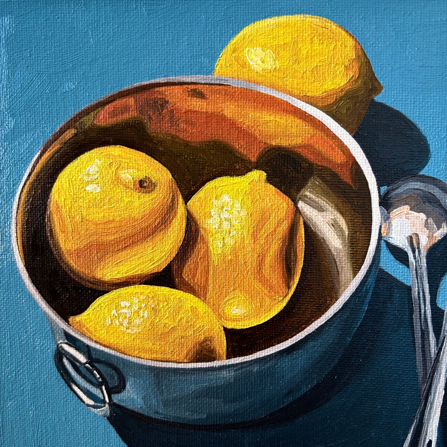 Lemons on Turquoise