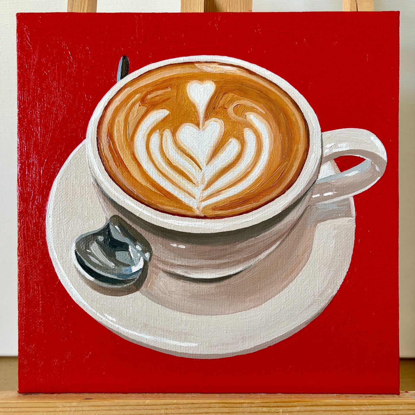 Cappuccino on Red