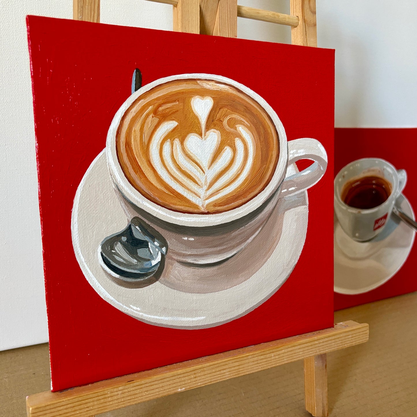 Cappuccino on Red