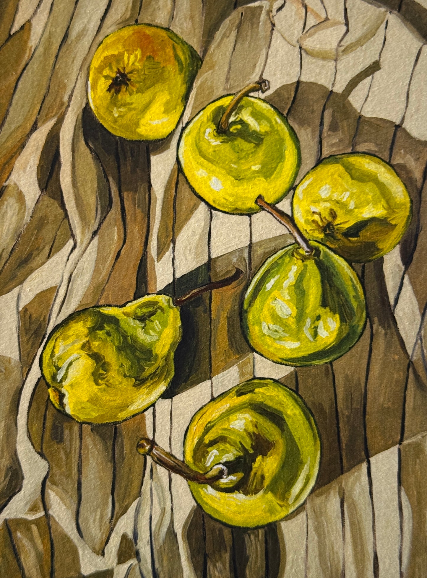 Pears on Linen