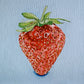 Strawberry on Blue