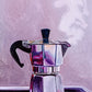 Moka Pot on Purple