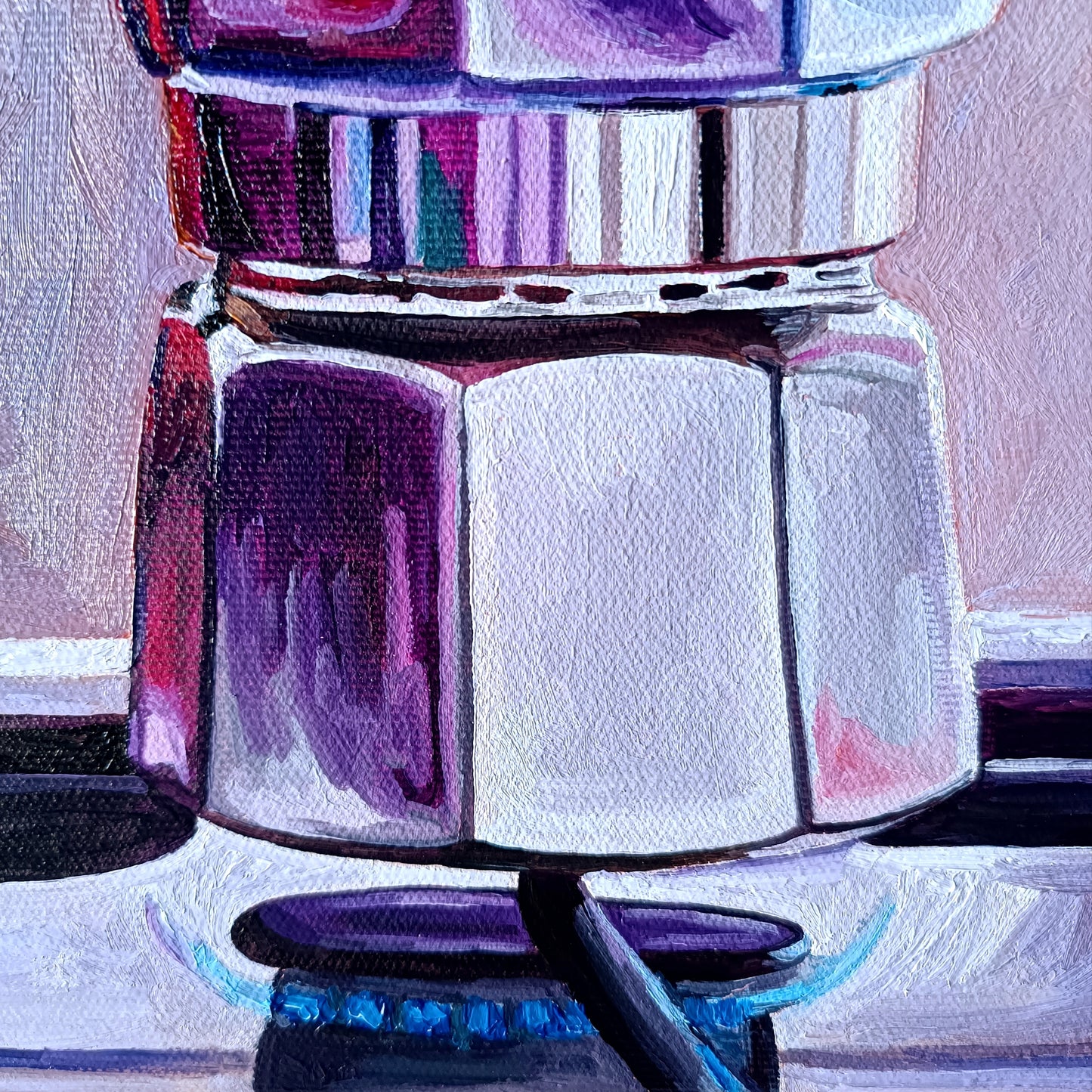 Moka Pot on Purple