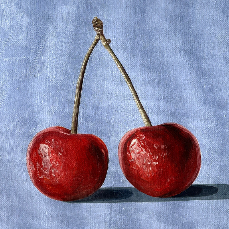 Cherries on Blue