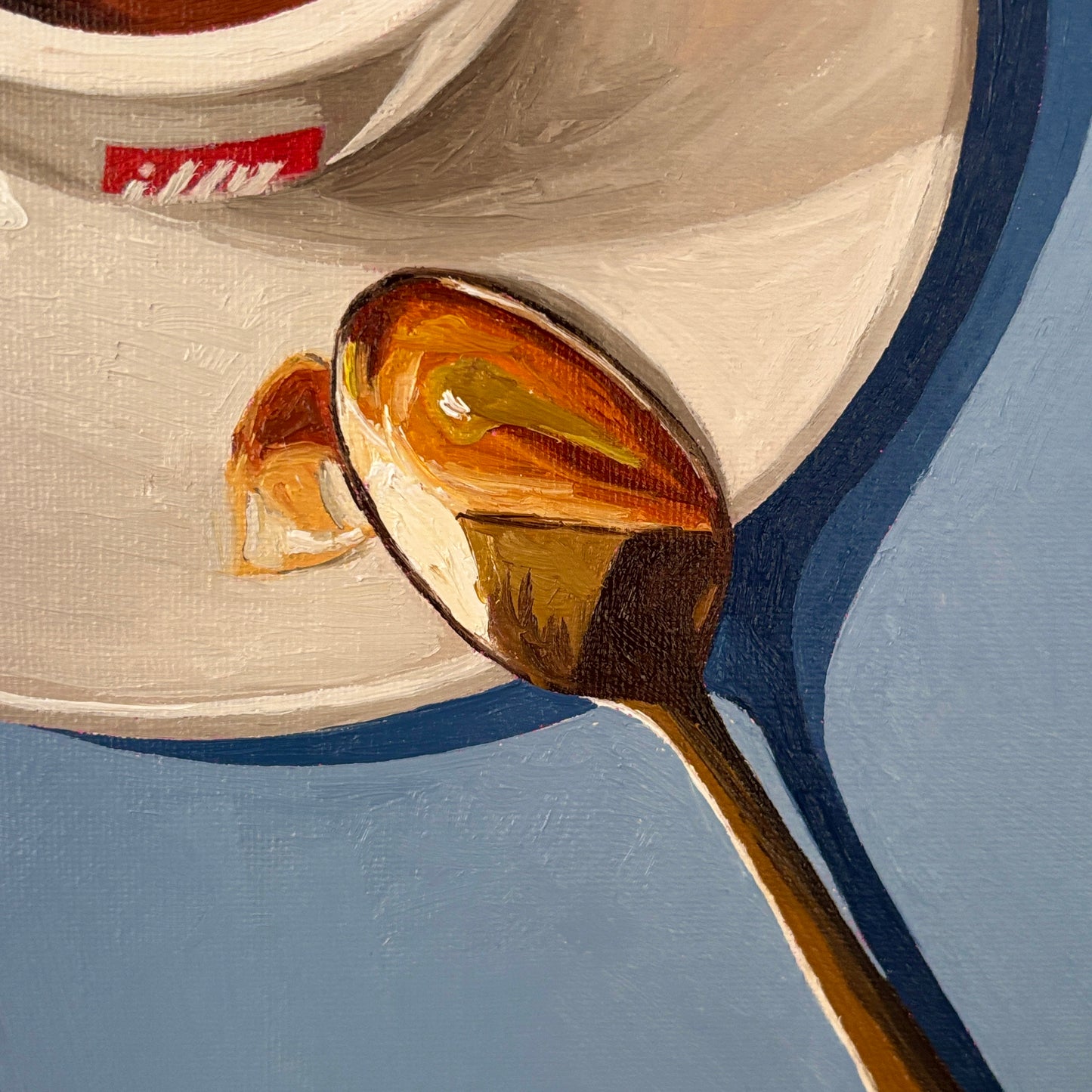 Espresso on blue - Illy