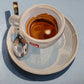 Espresso on blue