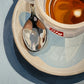 Espresso on blue