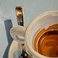 Espresso on blue