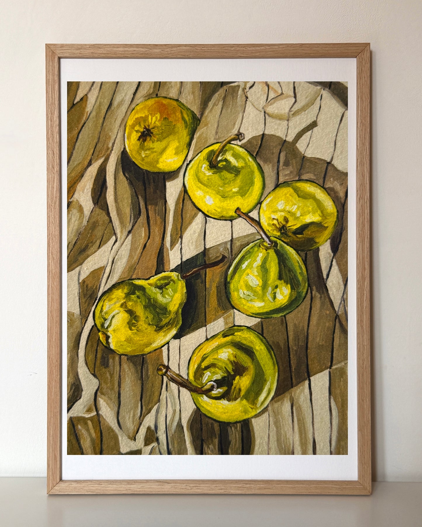 Pears on Linen