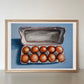 Eggs on Blue