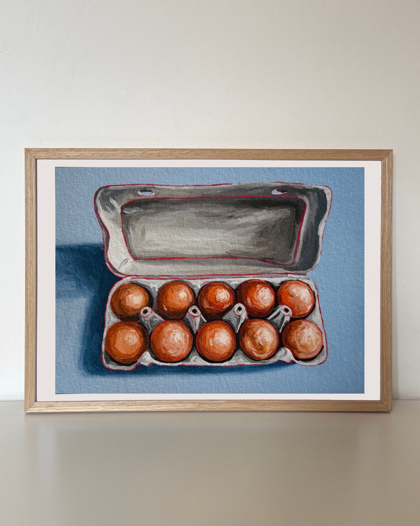 Eggs on Blue
