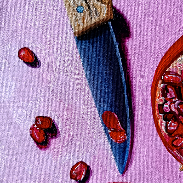 Pomegranate on Pink