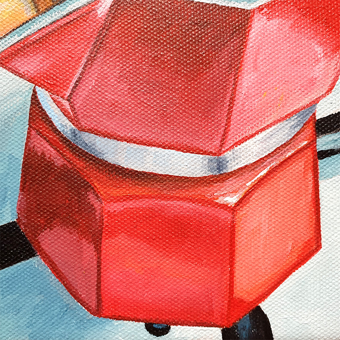 Red Moka Pot