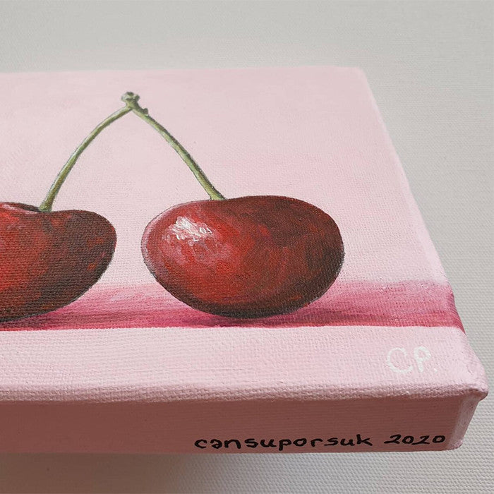 Cherries on Pink