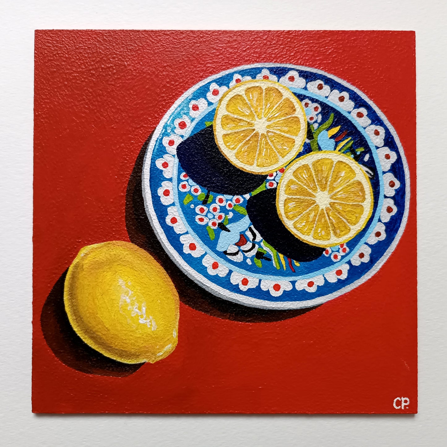 Lemons on Red