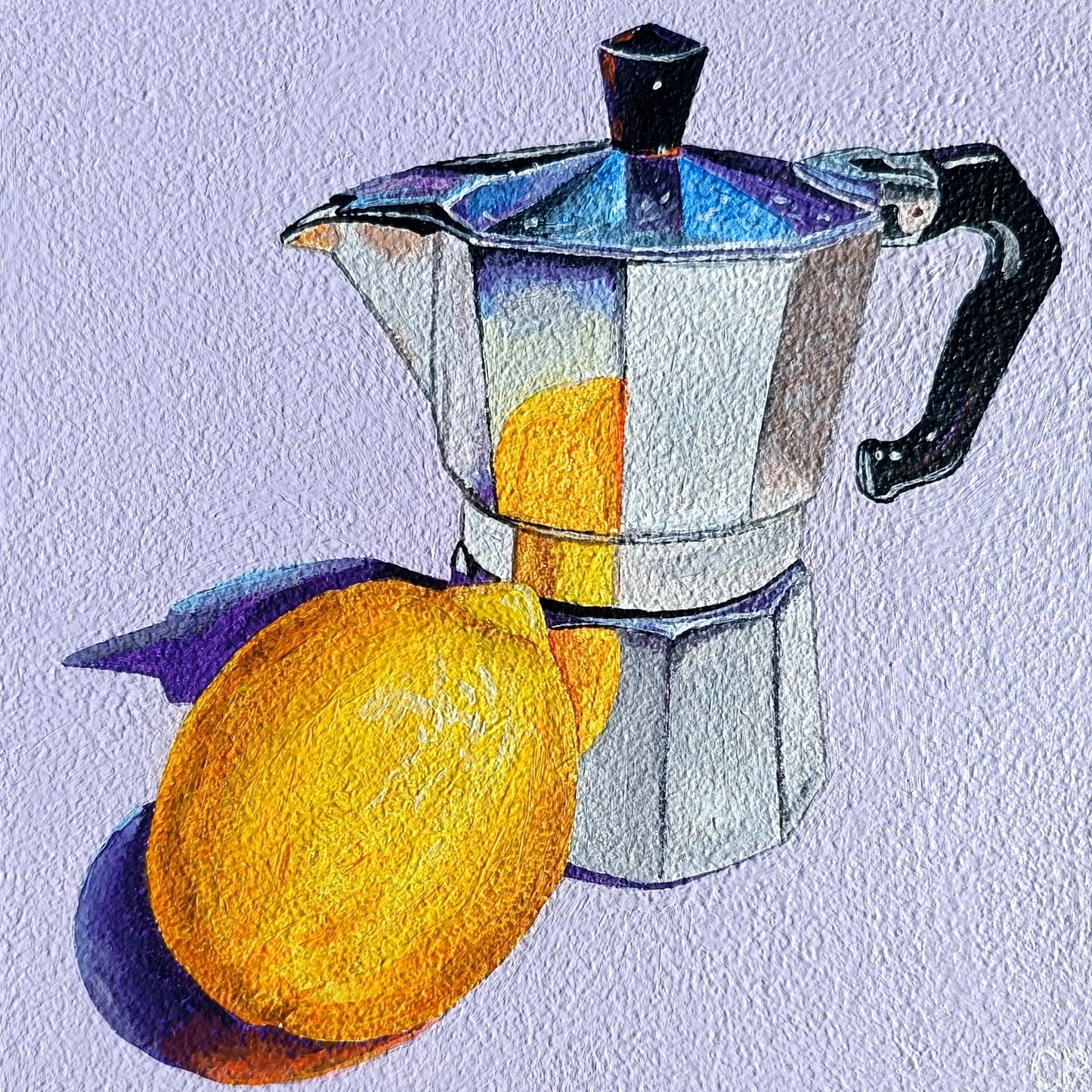 Coffee Pot and Lemon